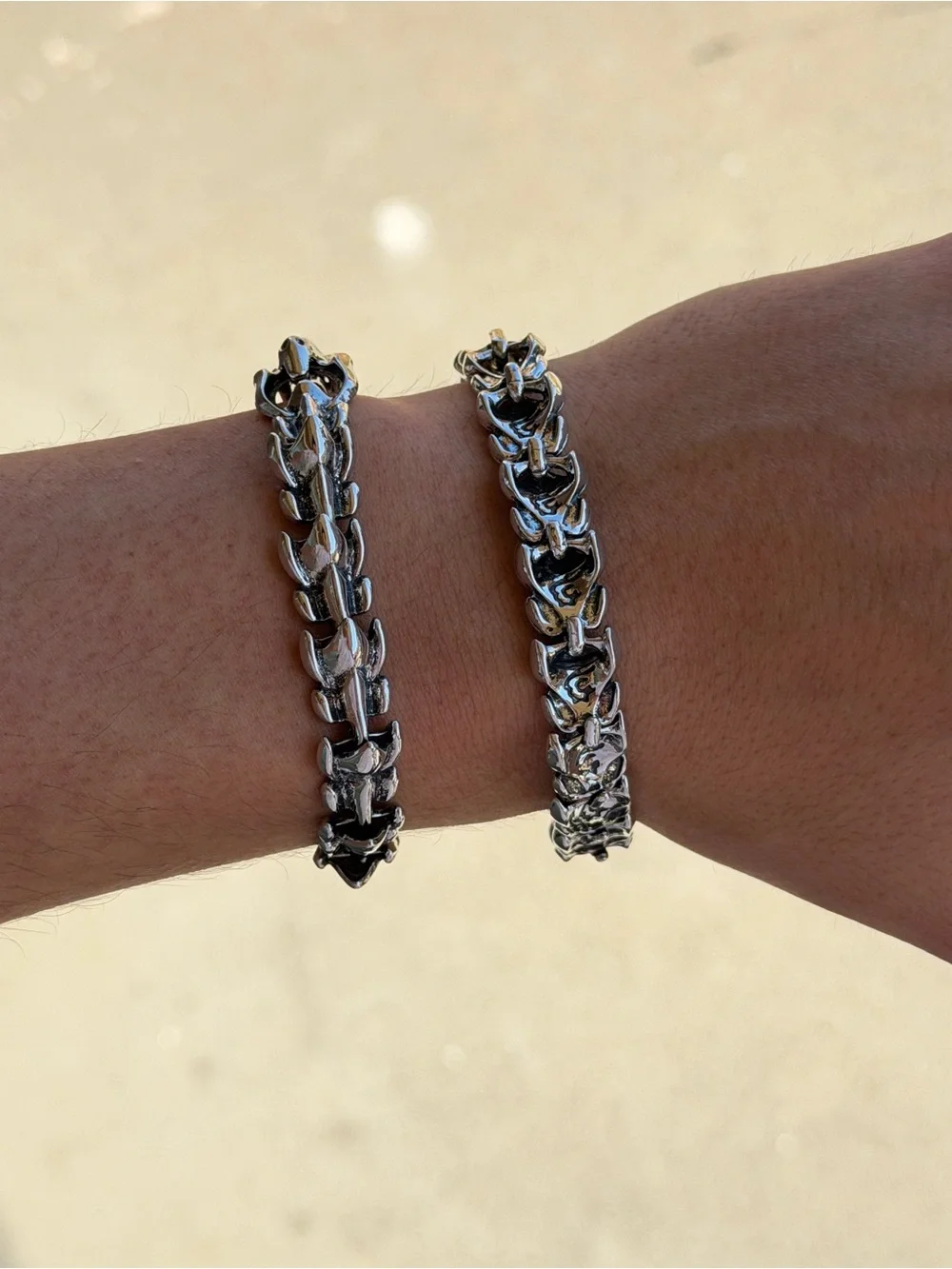 Silver Dragon Scale Bracelet